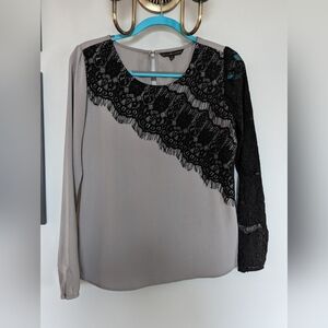 Dora Landa Asymmetrical Lace Blouse